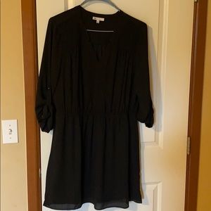 Black mid thigh dress